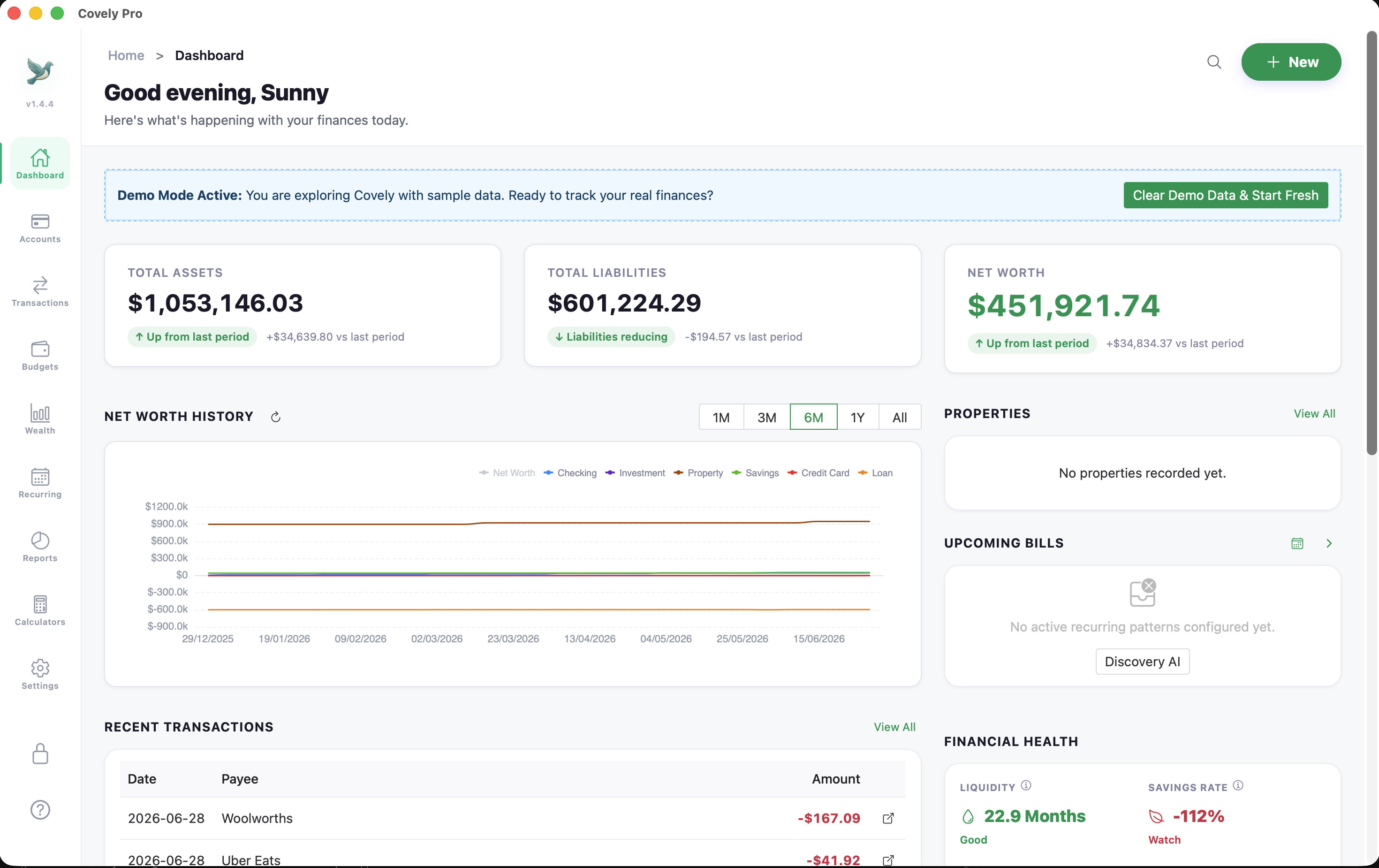 Covely Dashboard